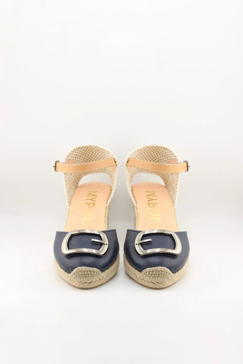 Maypol Espadrille Wedge Sandal with Buckle